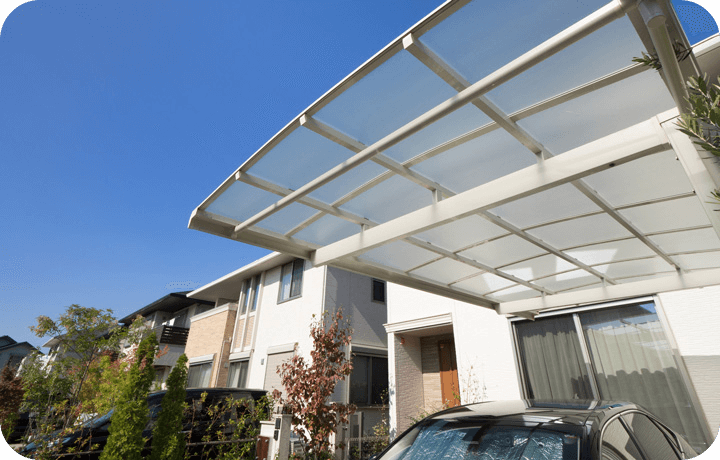 武蔵村山市で外構エクステリア工事を行うZOUSのカーポート工事