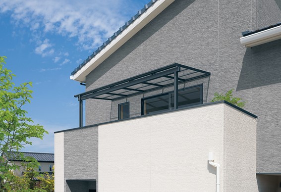 おしゃれなベランダ屋根③ 三協アルミ「レボリュー」