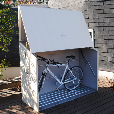 おすすめ⑦ ガーデナップ｜スチール製でおしゃれな自転車専用倉庫