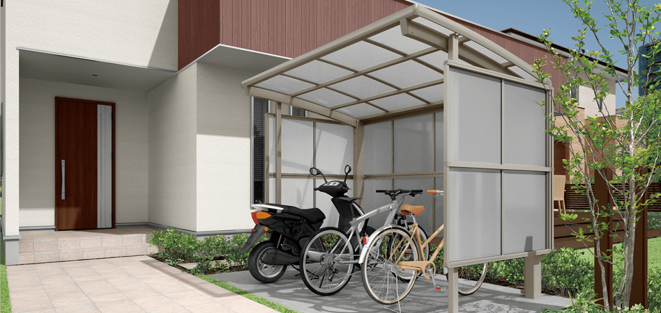 小屋 物置 自転車置き場 倉庫 サイクルポート ガレージ 駐輪 - 工具、DIY用品