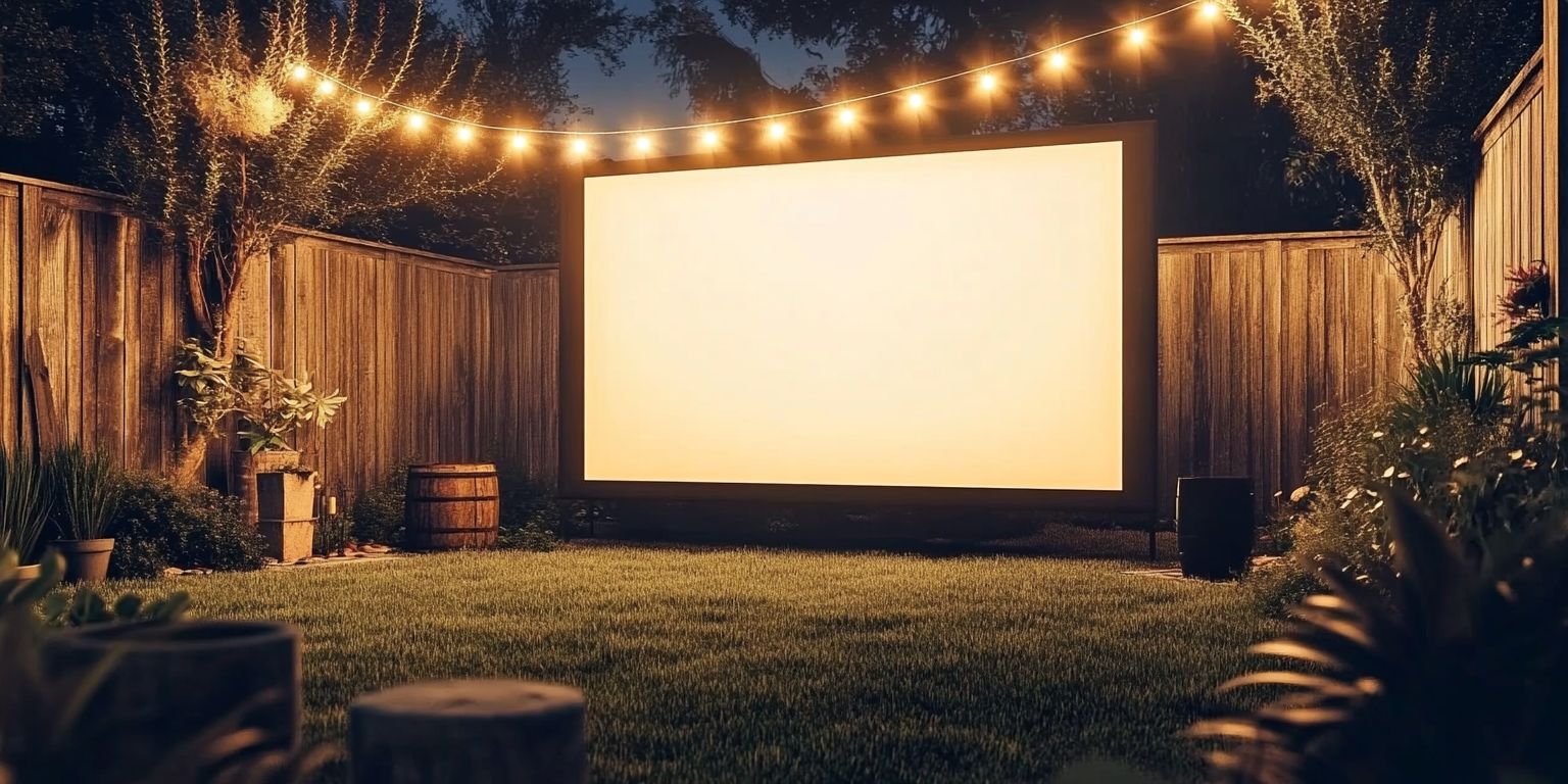屋外プロジェクターが映える！庭づくりの設計アイデア5選